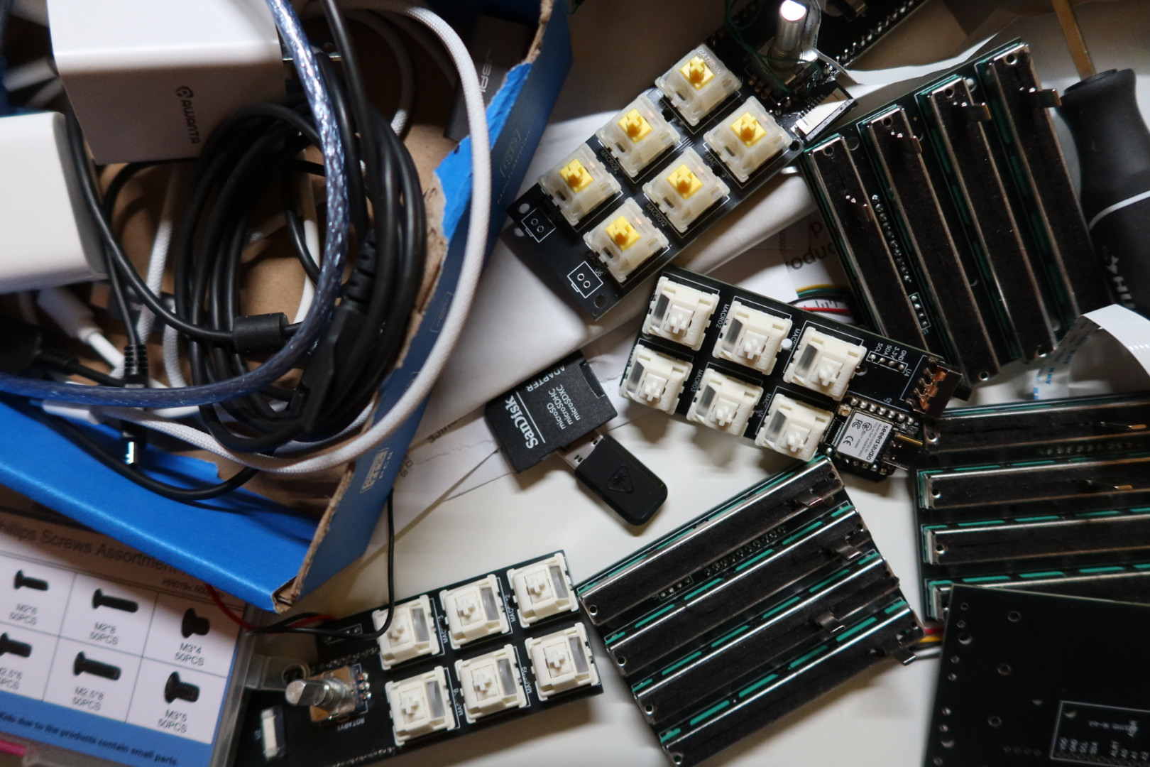 Mixlar M1X parts on the workbench